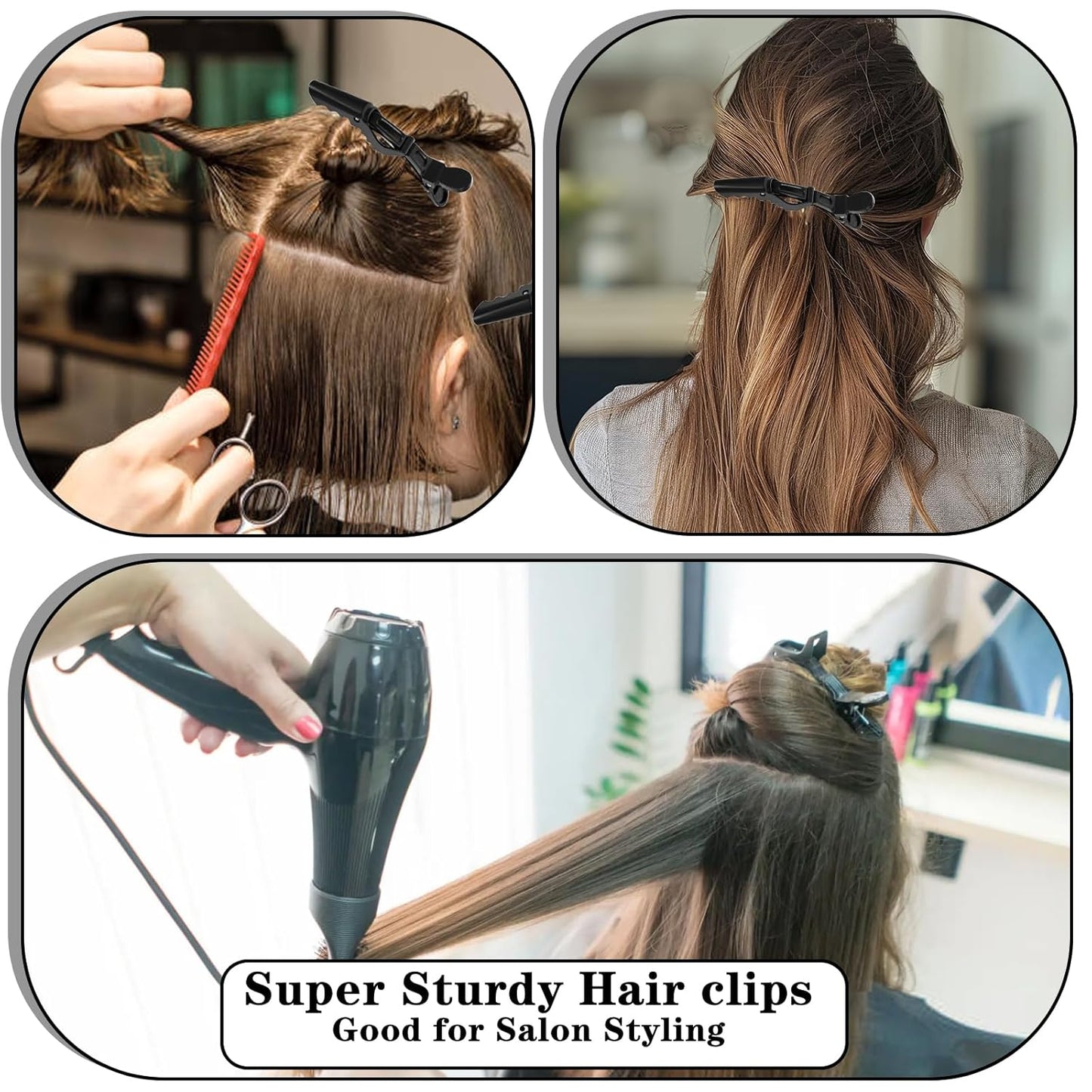 15Pcs Alligator Hair Clip for Styling Sectioning hair Cut for Thick Hair Professional Hair Salon Quality