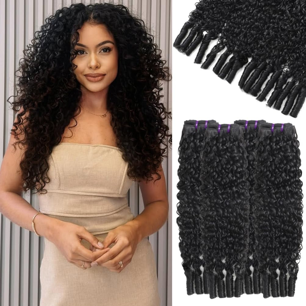 3C4A Burmese Curly Bundles Human Hair 16 18 20 22 Inch 12A Unprocessed Virgin Human Hair Water Wave