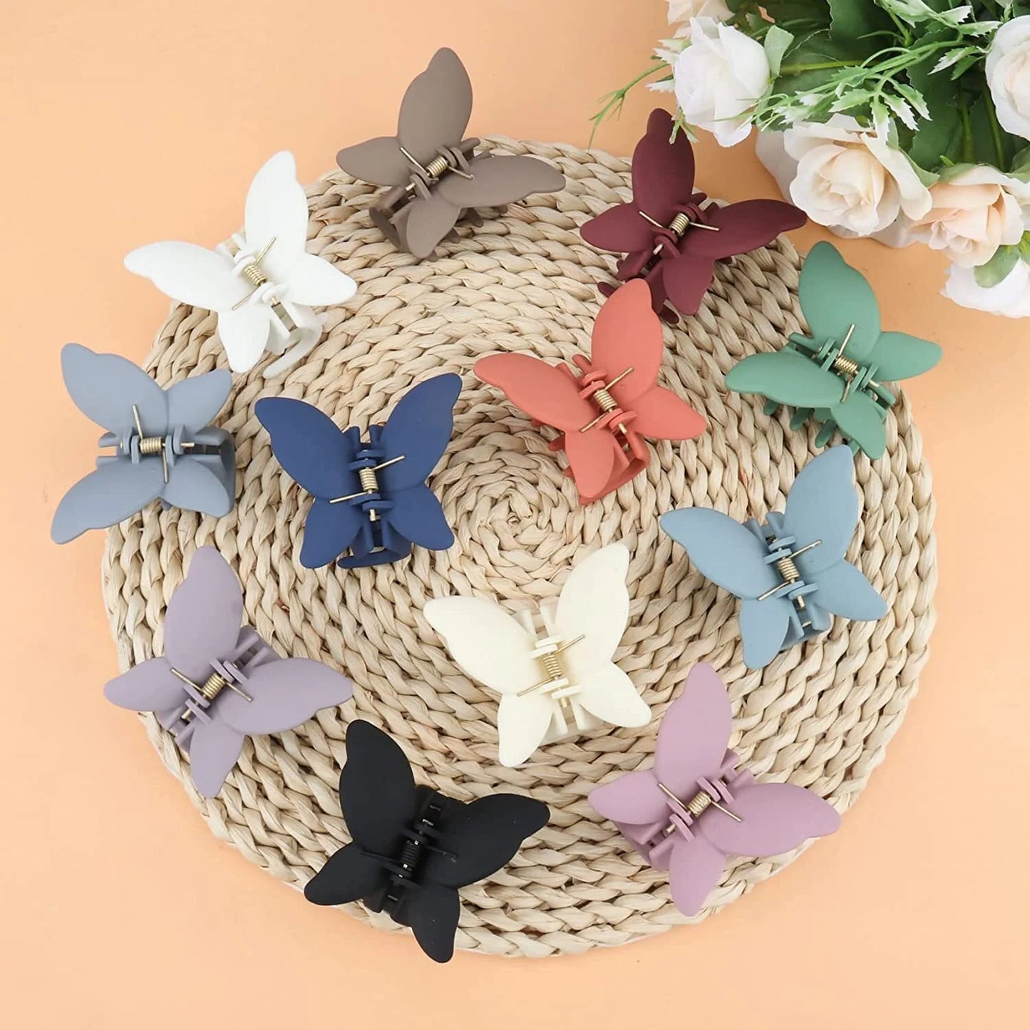 4 PCS Butterfly Hair Claw Clip, 2.7 Inch Butterfly 