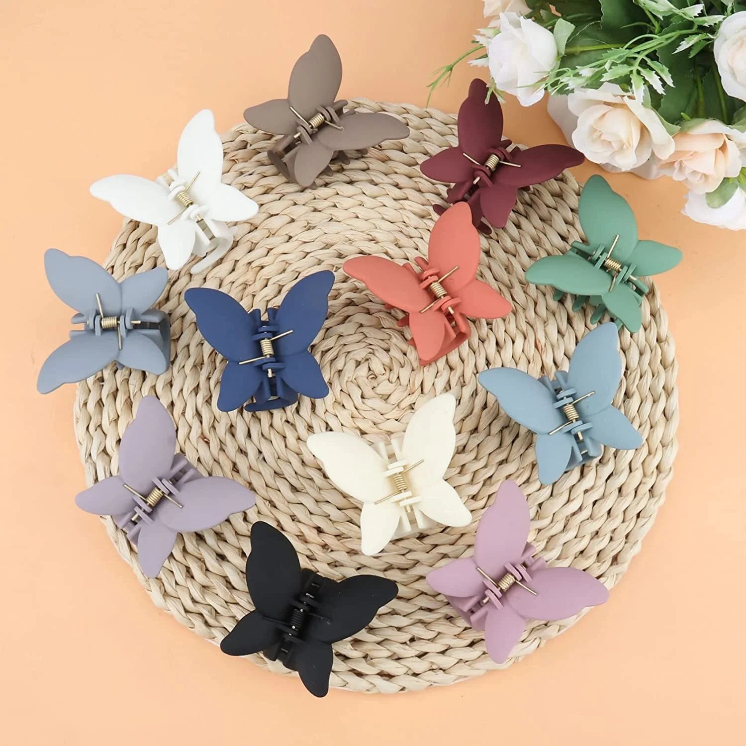 4 PCS Butterfly Hair Claw Clip, 2.7 Inch Butterfly 