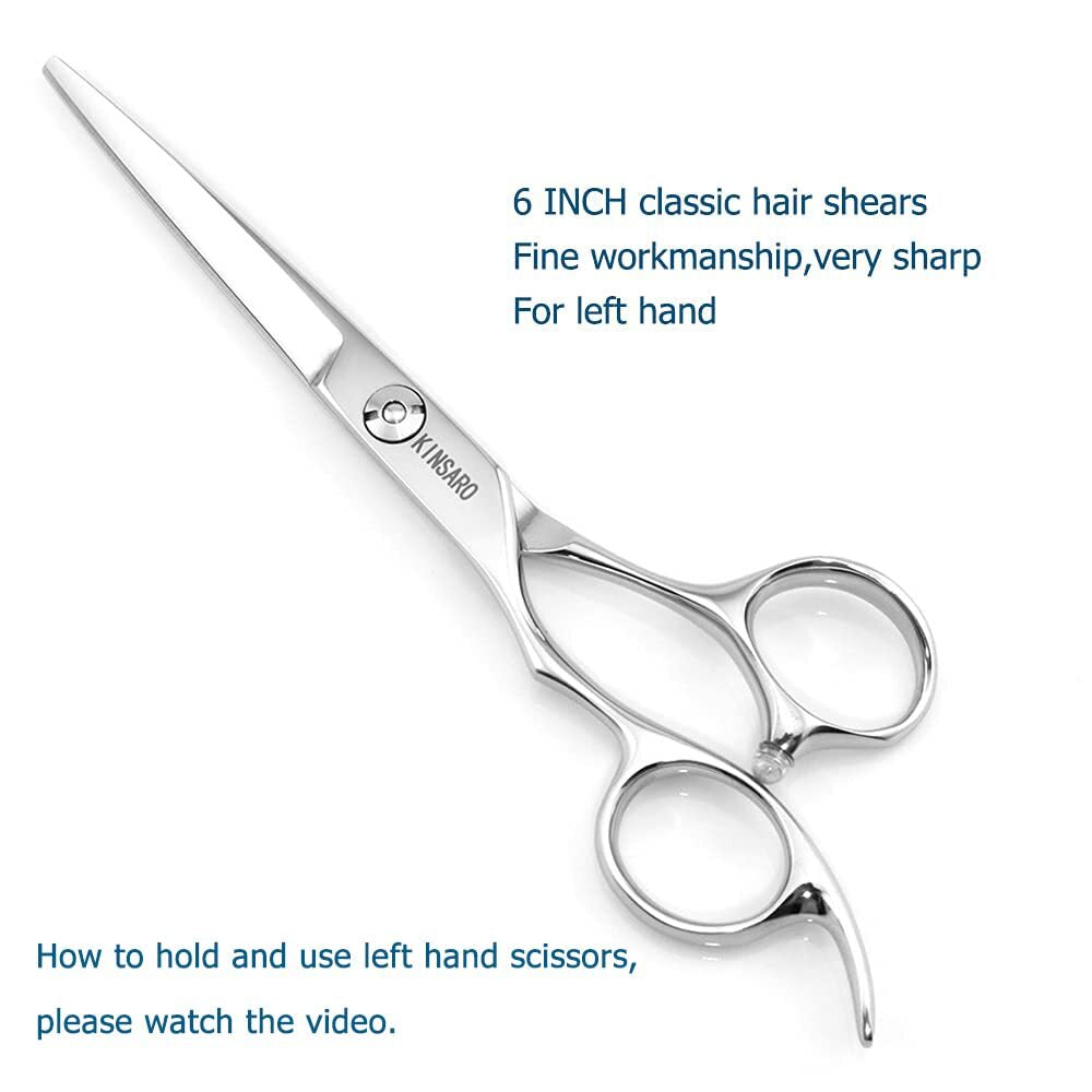 Hair Shears Left Hand Hair Cutting 6 Inch Scissors 