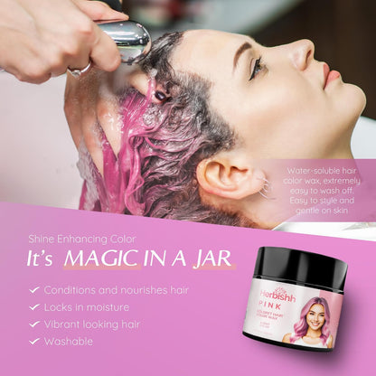 Temporary Hair Color Wax 150G (Pink)