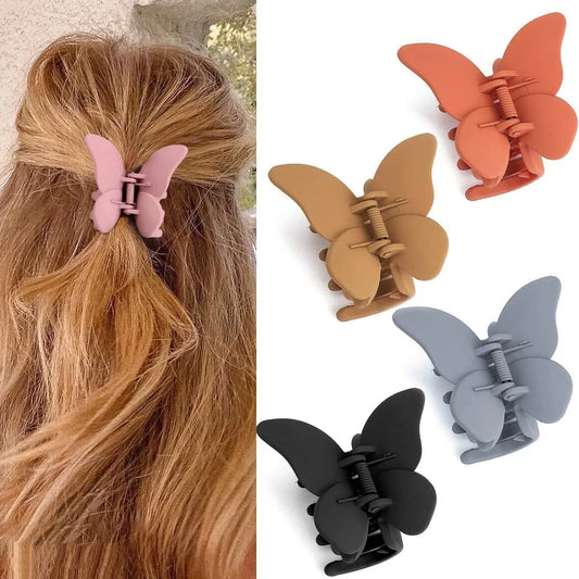 4 PCS Butterfly Hair Claw Clip, 2.7 Inch Butterfly 