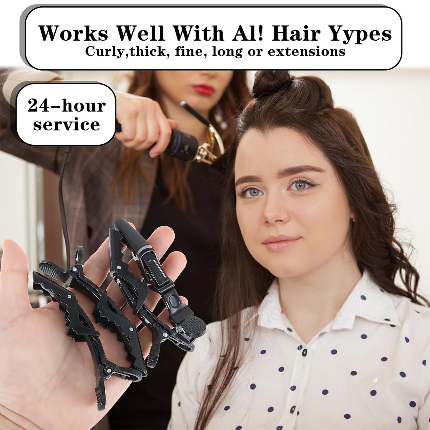 15Pcs Alligator Hair Clip for Styling Sectioning hair Cut for Thick Hair Professional Hair Salon Quality