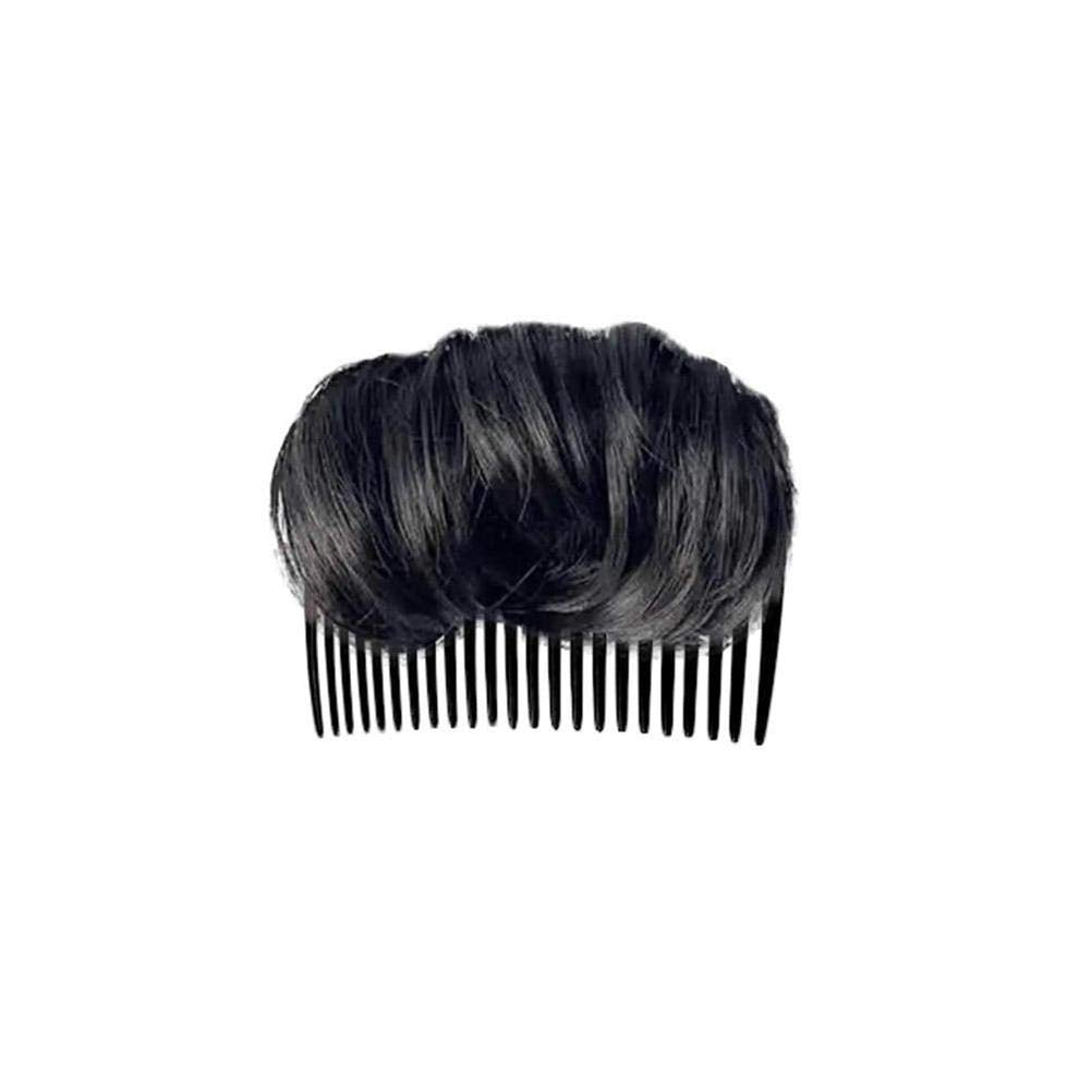 1Pc Volume up Hair Base,  Hairstyle Clip Bun Maker, Volume Insert Hair Bump up Tool for Short Long Hair DIY (Black)