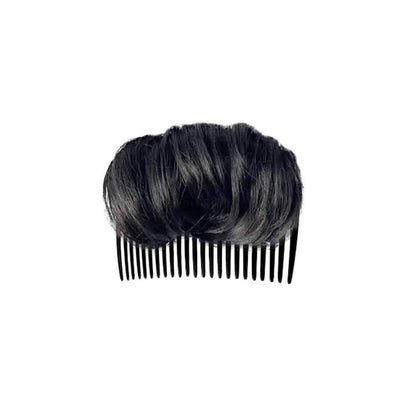 1Pc Volume up Hair Base,  Hairstyle Clip Bun Maker, Volume Insert Hair Bump up Tool for Short Long Hair DIY (Black)