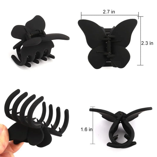 4 PCS Butterfly Hair Claw Clip, 2.7 Inch Butterfly 