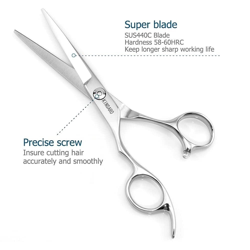 Hair Shears Left Hand Hair Cutting 6 Inch Scissors 