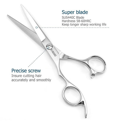 Hair Shears Left Hand Hair Cutting 6 Inch Scissors 