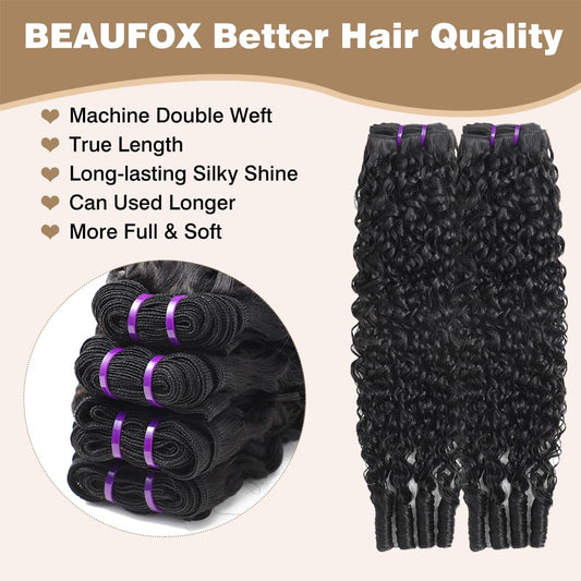 3C4A Burmese Curly Bundles Human Hair 16 18 20 22 Inch 12A Unprocessed Virgin Human Hair Water Wave 