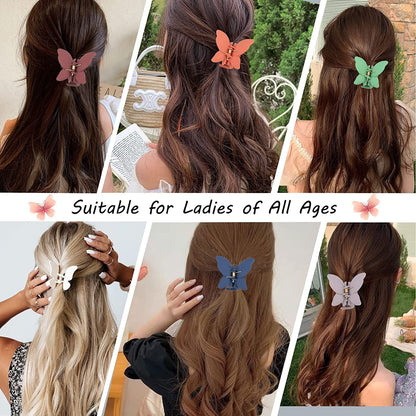 4 PCS Butterfly Hair Claw Clip, 2.7 Inch Butterfly 