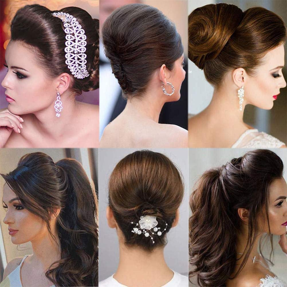 1Pc Volume up Hair Base,  Hairstyle Clip Bun Maker, Volume Insert Hair Bump up Tool for Short Long Hair DIY (Black)